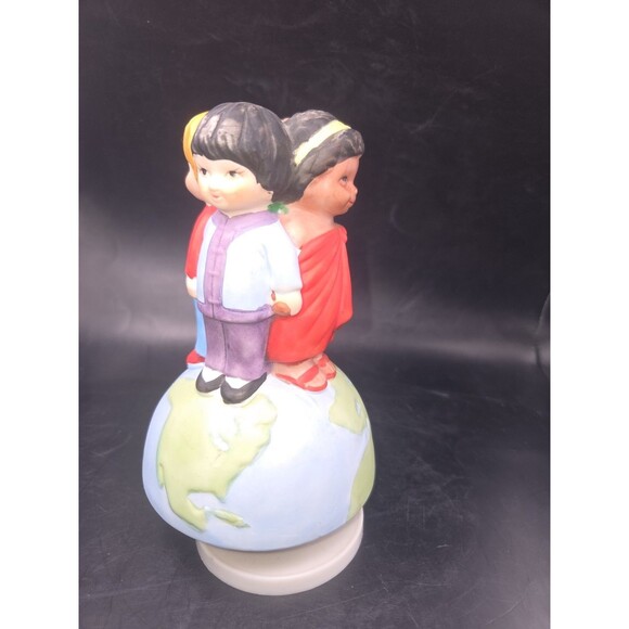 Other - Vintage "We are the World" Music Box USA for Africa Brockman 1985 Ceramic works
